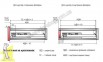 Hаправляюча Linken System Touch Latch відштовхуюча прихованого монтажу L-400 повний висув для плити 16-19 мм +  3D кріплення 3