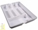 Вклад шухляди для столових приборів розсувний 300/400/500 Білий/Сірий 0