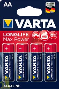 Батарейка VARTA LONGLIFE Max Power AA блістер 4 шт. ALKALINE