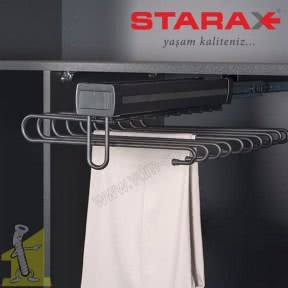 Вішак висувний для штанів антрацит STARAX S-6722-A (S-6772) 360*460*150