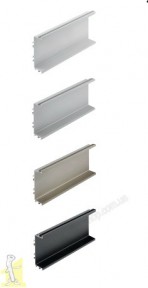 Профіль алюмінієвий, система без ручок VELLO з функцією LED, C, срібло, довжина 4,10 м PA-VELLO-C4M-05