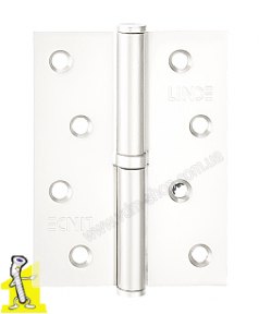 Завіса для дверей стальна з'ємна права (100х75х2.5мм) H-100 R у кольорі White білий