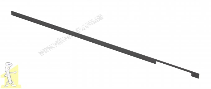 Ручка меблева GTV 1,2м UA-EXTEND-1200-20M чорна
