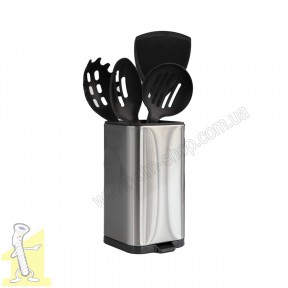 Органайзер для кухоного приладдя KP-66 100х60 мм, нержавіюча сталь/чорний