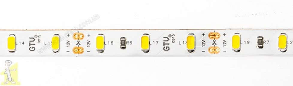 Стрічка LED GTV 2835 6W 60led12V 50 м LD2835-300-20CB-50 світло біле тепле