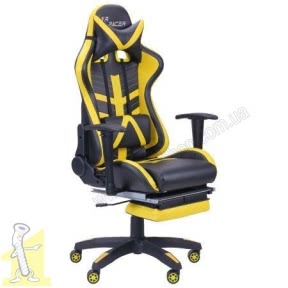 Крісло VR Racer BattleBee чорний/жовтий
