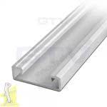 Профіль для стрічки LED  GTV алюмінієвий, накладний, пластик молочний, 2 метри, PA-GLAXNK-AL+PA-OSMLGLAX-00