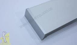 Планка маскирующая HERKULES GLASS VALCOMP серебряная 2010мм + заглушки (2шт.) + Щетки