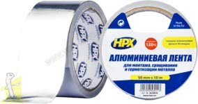 Стрічка алюмінієва HPX одностороння 50мм х 10м x 0,04мм