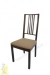 Крісло №1 горіх тканина коричнева