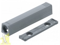 Тримач TIP-ON для дверей, довгий, прямий (20/32 мм), платиново-сірий 956A1201