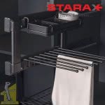 Вешалка выдвижная для брюк левая антрацит STARAX S-6735-A (S-6755) 360*475*220