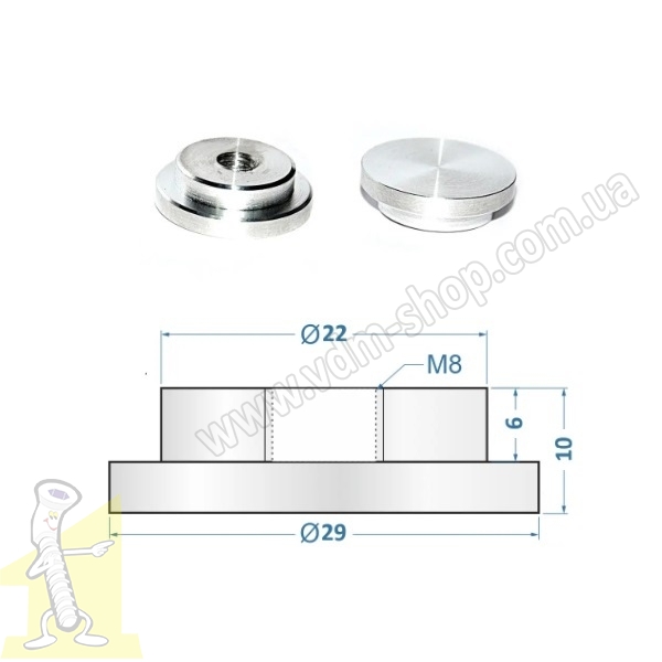 Шайба для скла Ø 25. Фото 2