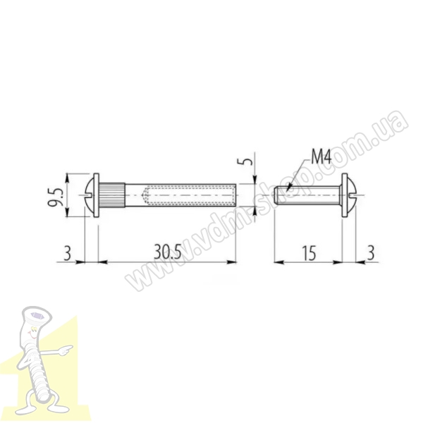 З'єднання міжсекційне GTV O5 мм SZ-005-00-01 хром. Фото 4