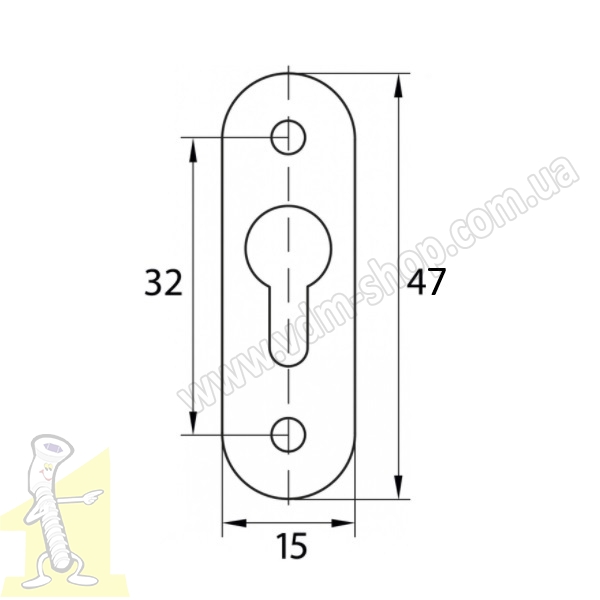 Підвіс малий під дюбель два отвори оцинк. Фото 2