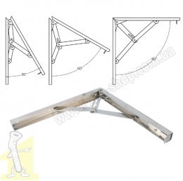 Кутник Amig розкладний 40*40 хром 3 положення 2080. Фото 3