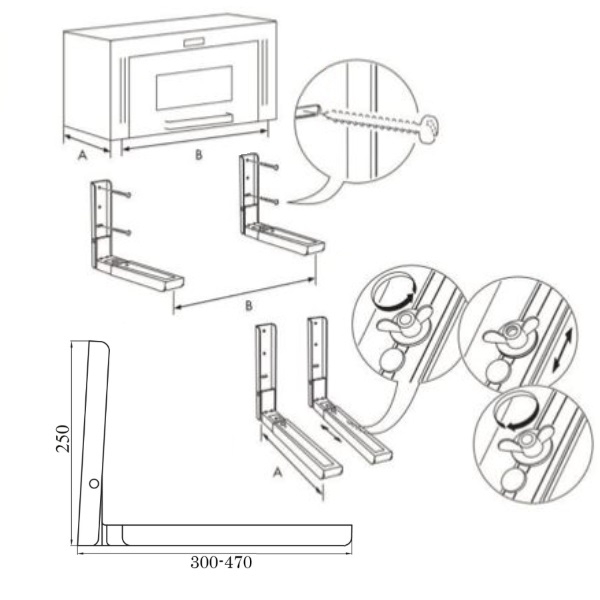 Кріплення під мікрохвильову піч. Фото 3