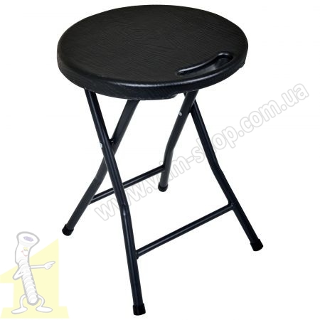 Табурет розкладний Seat пластик чорний