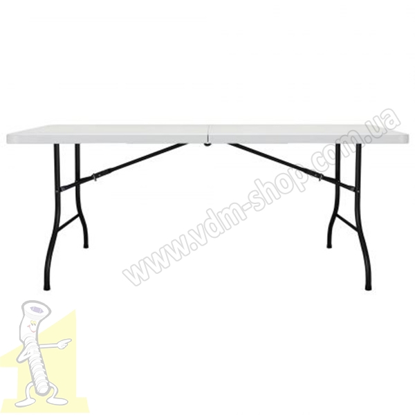 Стіл розкладний Крайслер ZK-180 180/90 * 75 * 74 пластик білий