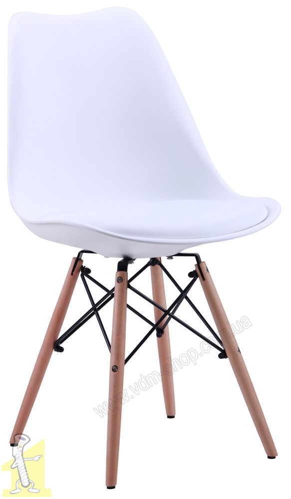 Стілець барний Aster Wood Пластик Білий