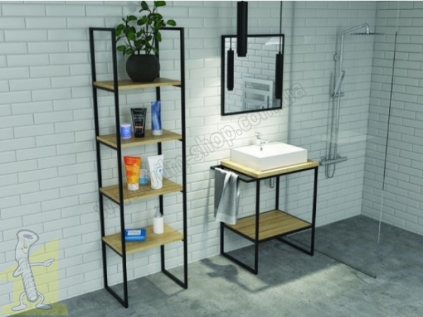 Стелаж для дзеркала GAMET 600 чорний. Фото 2