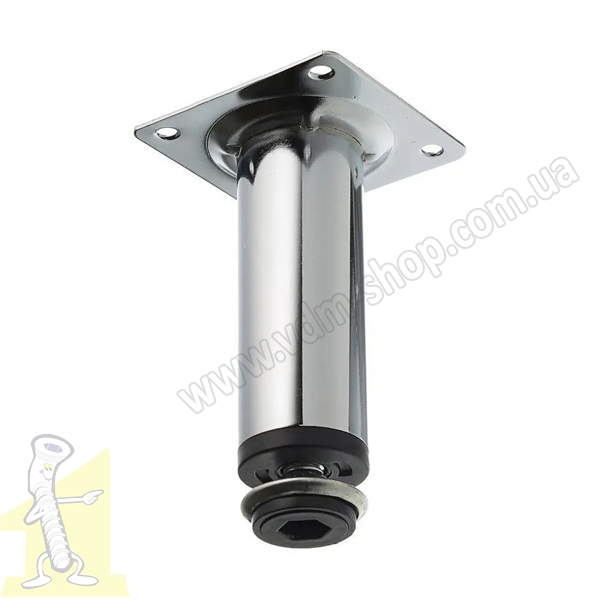 Ніжка меблева GTV fi30 H-100мм NM-BD-100-01 хром. Фото 2