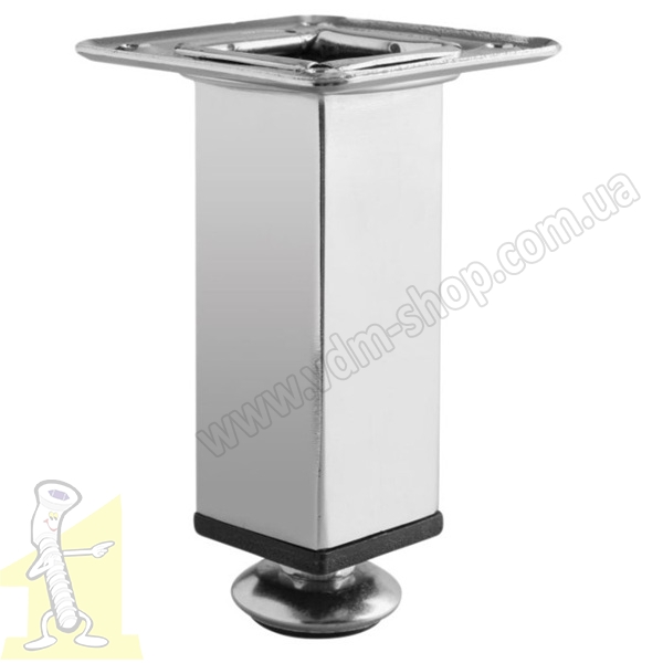 Опора меблева GTV регульована квадратна 30х30 NM-SQA150-01 хром