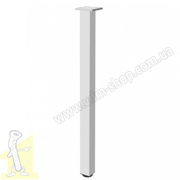 Опора меблева GTV квадратна 46x46x820 регульована алюміній NM-46R820-05