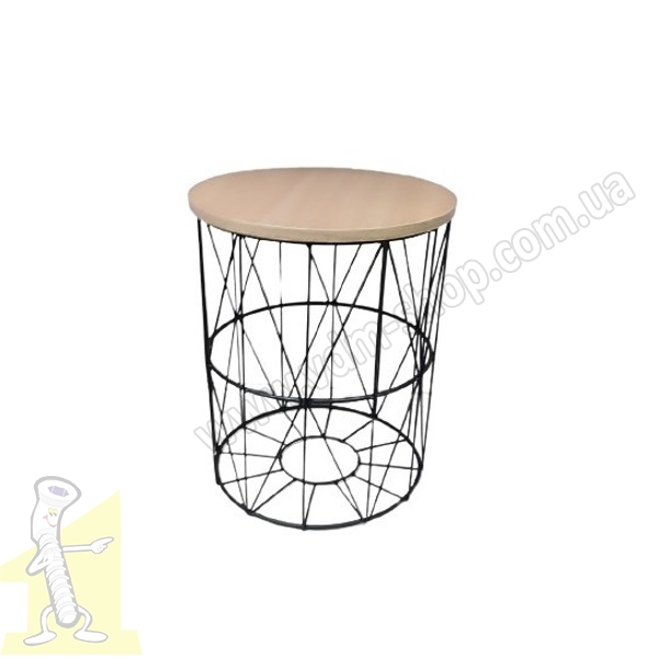 Стіл журнальний №19 закритий чорний