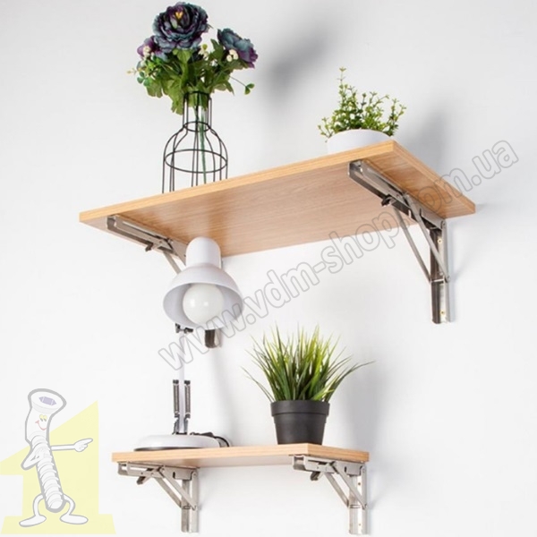 Кутник розкладний 800*300*155 хром. Фото 4