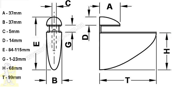 Полицетримач пелікан XL алюміній. Фото 3