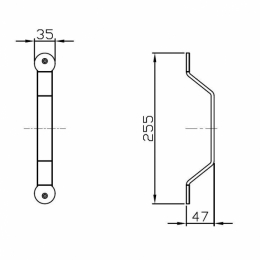 Valcomp DESIGN LINE металева ручка 32x228 мм. Фото 2