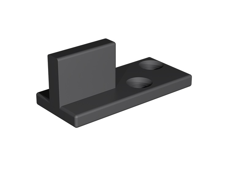 ROTA компл. фурнітури на 1 двері, Roc Design, коліщатка з перфорацією, чорний мат. 218-116. Фото 5