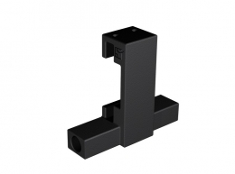 ROTA компл. фурнітури на 1 двері, Roc Design, коліщатка з перфорацією, чорний мат. 218-116. Фото 6