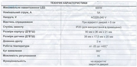 Сенсорний вимикач на відкриття дверей інфрачервоний 240V 500W. Фото 2