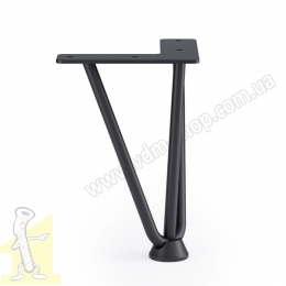 Ніжка меблева DN-803 H-152 P2 чорна. Фото 2