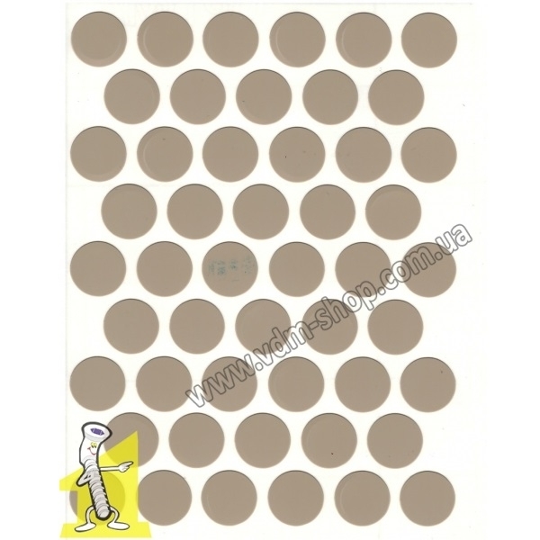 Заглушка WEISS під конфірмат самоклеюча К-2222 Капучіно