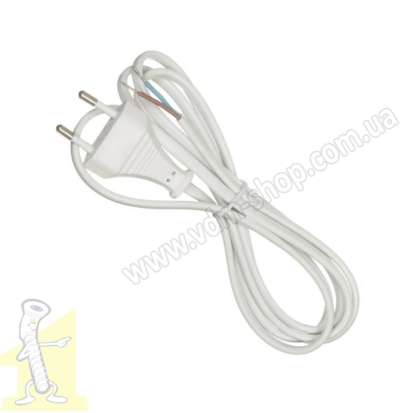 Провід 2 м з вилкою, без вимикача