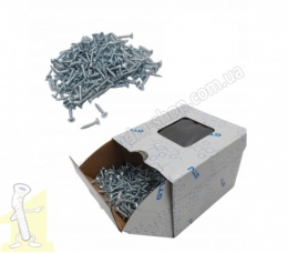 Саморіз GTV IRONFAST, 4x20, PZ2, сталь, білий цинк упак. 1000 шт.WK-IF-PW4020-01