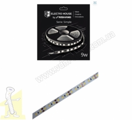 Стрічка.LED Simple EН by Rishang бiла нейтральна 9W/1м. EH-STR5RS12 4000K 5м.п.12V