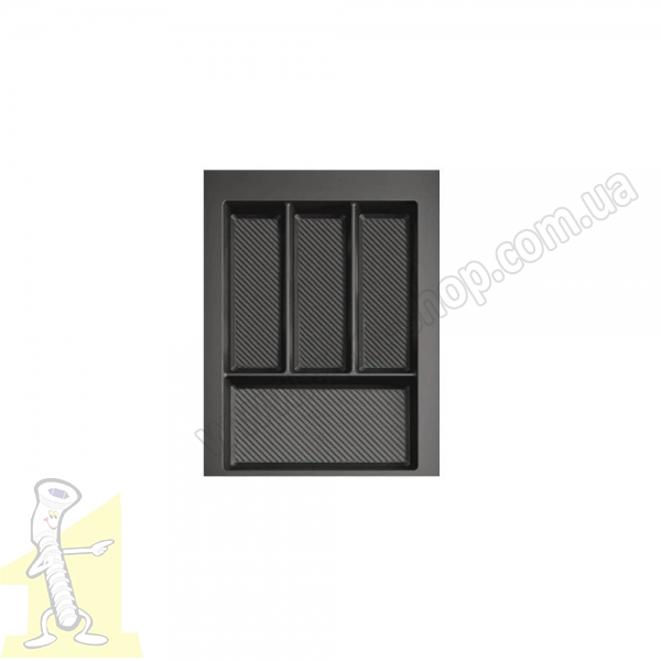 Вклад шухляди для столових приборів MAX 40 290-350*422-490 - 2 мм графіт Rejs TE36.0118.05.007