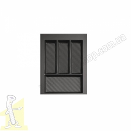 Вклад шухляди для столових приборів MAX 40 290-350*422-490 - 2 мм графіт Rejs TE36.0118.05.007