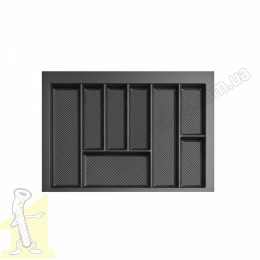 Вклад шухляди для столових приборів MAX 70 590-650*422-490 - 2 мм графіт Rejs TE36.0122.05.007