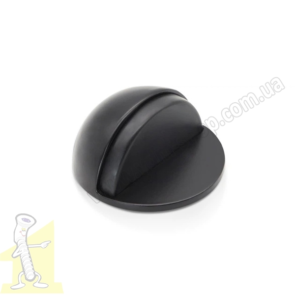 Відбійник/упор клейкий підлоговий для дверей чорний M-24 BLACK