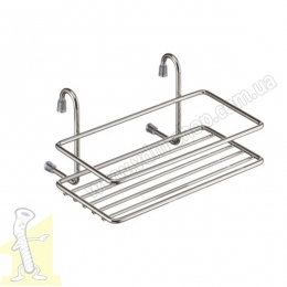 Полка на релінг одинарна мала, хром Lemax MX-061