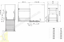 Кош нижній карго 300 2поверхи графіт L-450 VARIANT MULTI Rejs WE29.0005.01.924. Фото 2