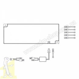 Блок живлення LED REJS MASTER SLIM 12V,60W, вхід 200-240 VAC, IP20, 6 гнізд з міні AMP , провід 1,5м, TR20.0054.05.000. Фото 2
