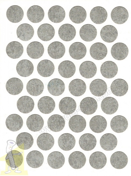 Заглушка WEISS під конфірмат самоклеюча К-637 White Chromix ( Хромікс білий )