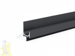 Ручка профіль меблева UM-930 D-3000 A12 чорна
