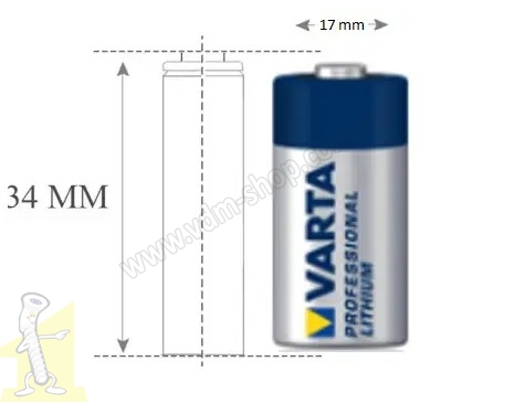 Батарейка VARTA CR 123A блістер 1 шт. LITHIUM. Фото 2
